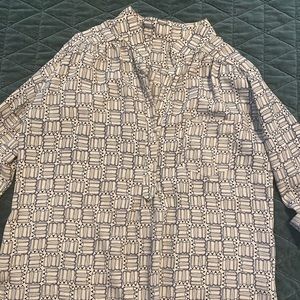 ModCloth Tunic Top With Novelty Pencil Print